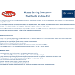 Hussey Seating Company - Revit Guide